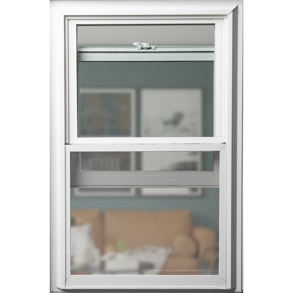 44 In W X 67 In H Double-Hung Window Screen, DH3, BetterVue Mesh, White